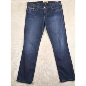 Y2K Big Star Maddie Boot Mid Rise Jeans Women's Size 30 Distressed Dark Wash
